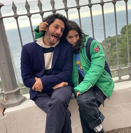Juan Minujín y su hija Amanda, que sigue sus pasos en la actuación