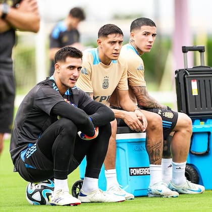 Juan Musso, Nahuel Molina y Enzo Fernández