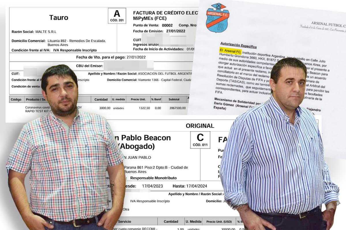 Juan Pablo Beacon y Pablo Toviggino, eslabones de los negocios bajo sospecha alrededor de la AFA que investiga la Justicia
