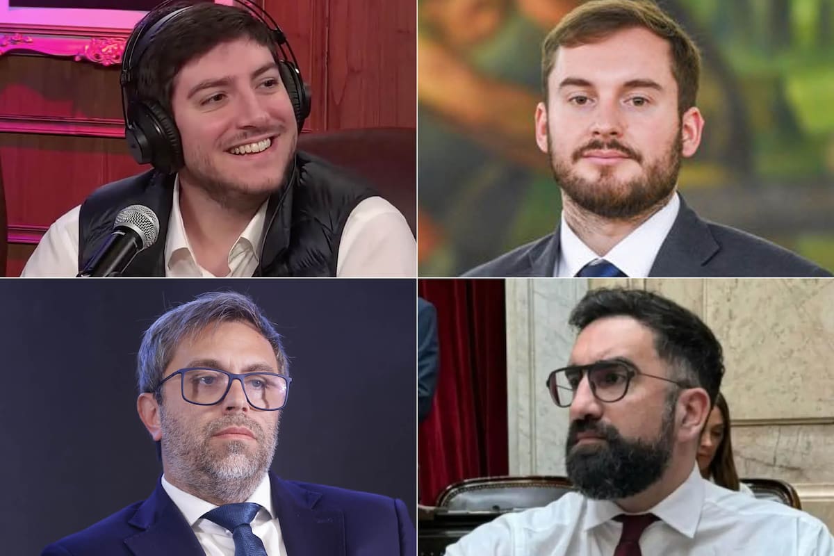 Juan Pablo Carreira; Felipe Núñez, Federico Furiase y Alejandro Bongiovanni