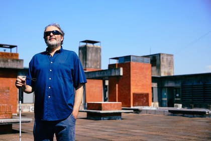Juan Pablo Paz, en una terraza de Ciudad Universitaria