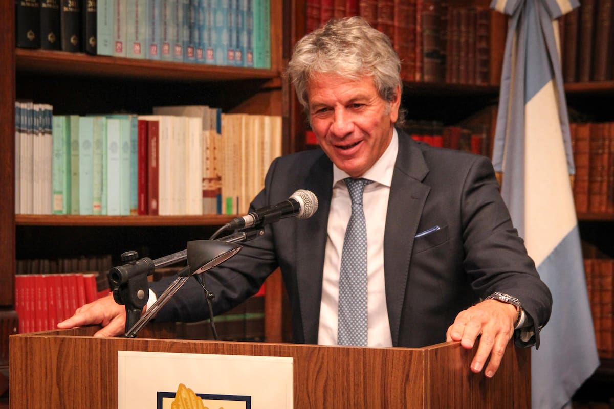 Juan Pazo, titular de ARCA, durante su presentación en el Colegio de Abogados de la Ciudad de Buenos Aires