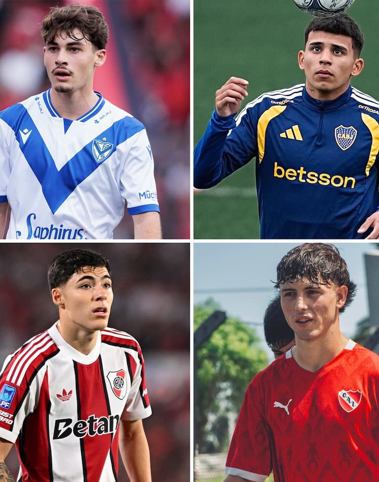 Juan Policella, delantero de Vélez, 17 años
Leonel Flores, de Boca
Tobías Andrada, de River
Juan Miguel Arrayago, zaguero de Independiente, 17 años