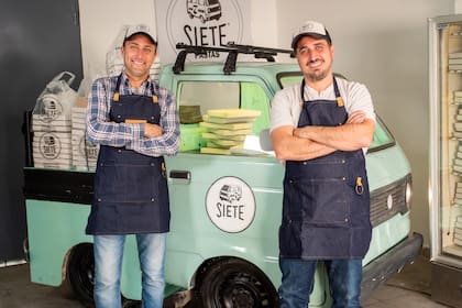 Juan Popovici y Diego Barrado, socios de 7 Pastas