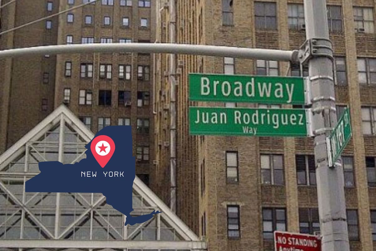Juan Rodríguez Way en Nueva York, calle en honor al primer migrante latino (Abagond)