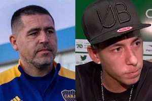 Juan Román Riquelme y Brian Sarmiento