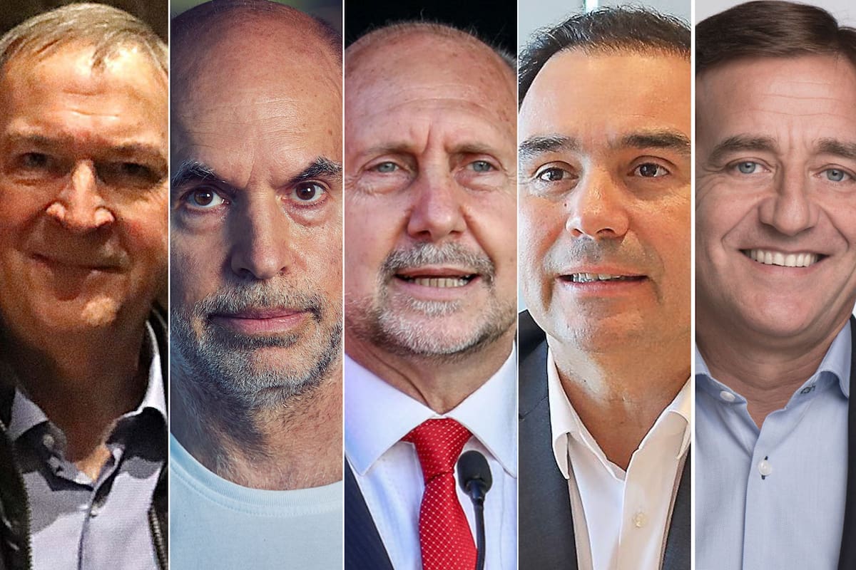 Juan Schiaretti; Horacio Rodríguez Larreta; Omar Perotti; Gustavo Valdés; Rodolfo Suárez