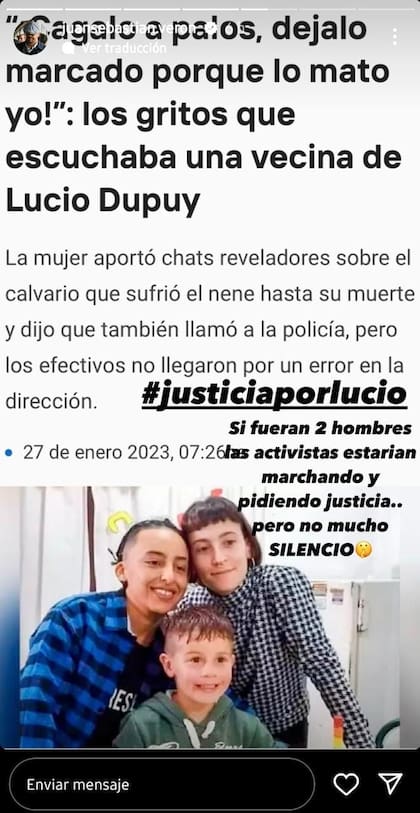Juan Sebastián Verón pidió justicia por Lucio y apuntó contra el movimiento feminista