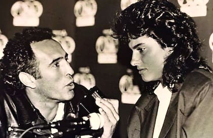 Juan Szafrán con Gabriela Sabatini