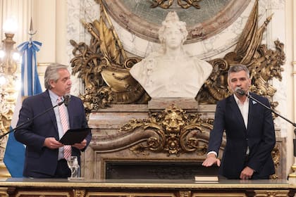 Juan Zabaleta juró esta tarde como ministro de Desarrollo Social en la Casa Rosada.