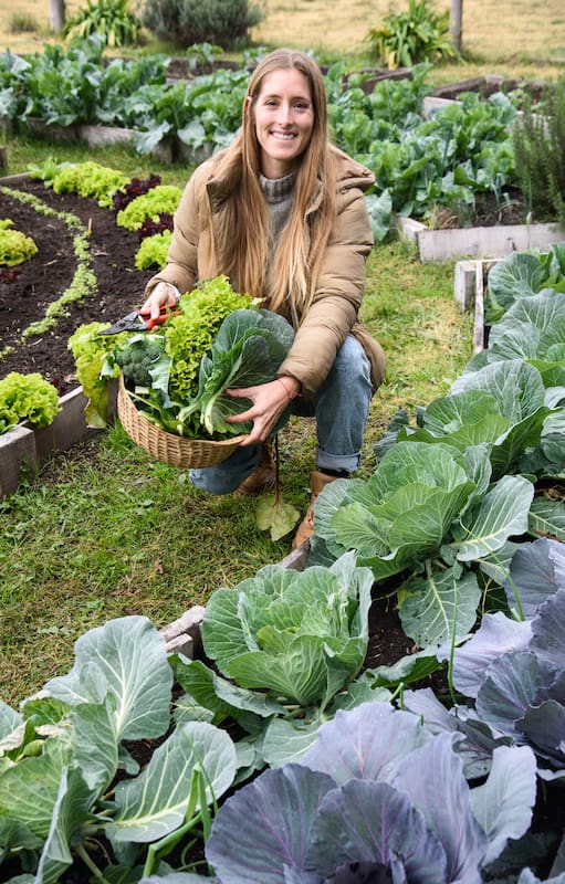 Juana Guimarey comparte con sus vecinos su pasión por la huerta
