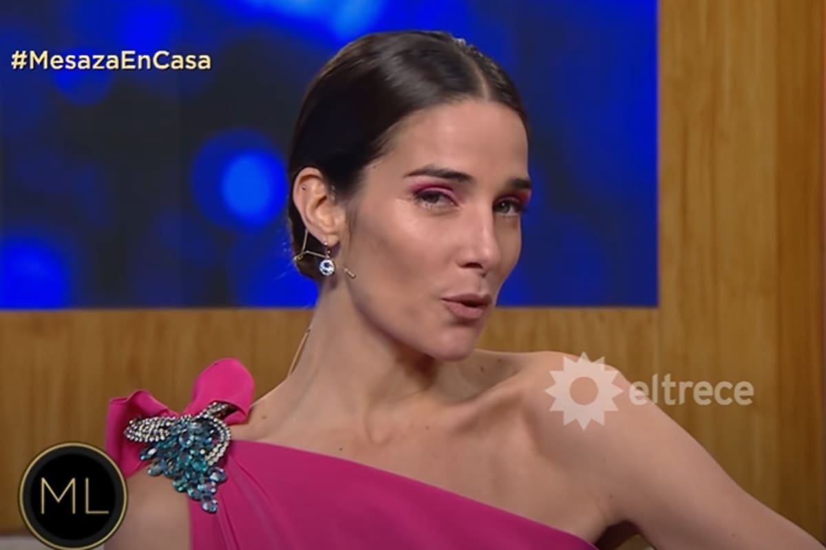 Juana lució un jugado vestido en la emisión del último sábado. Fuente: eltrece