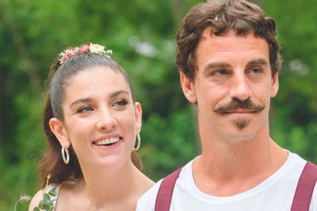 Juana Repetto, en la dulce espera junto a su flamante marido, Sebastián Graviotto