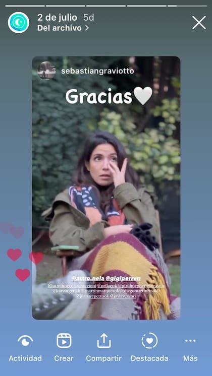 Juana Repetto invitó a sus amigos más íntimos a sumarse a una actividad de astrocoaching durante su cumpleaños