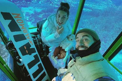 Juana Repetto viajó junto a su familia a Bariloche