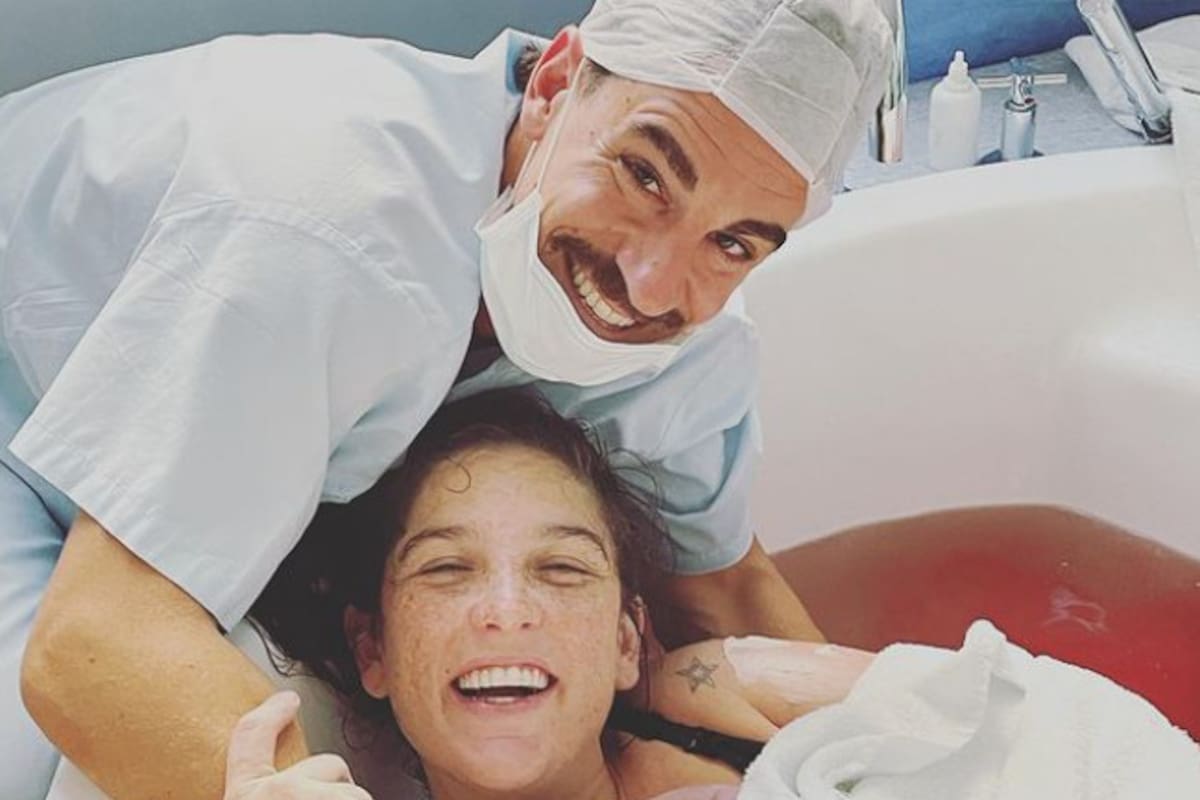 Juana Repetto y su pareja, Sebastian Graviotto, celebran la llegada de Belisario