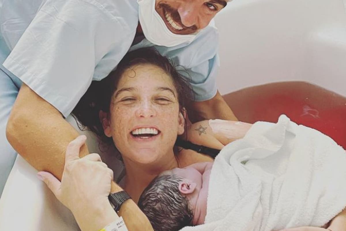 Juana Repetto y su pareja, Sebastian Graviotto, celebran la llegada de Belisario