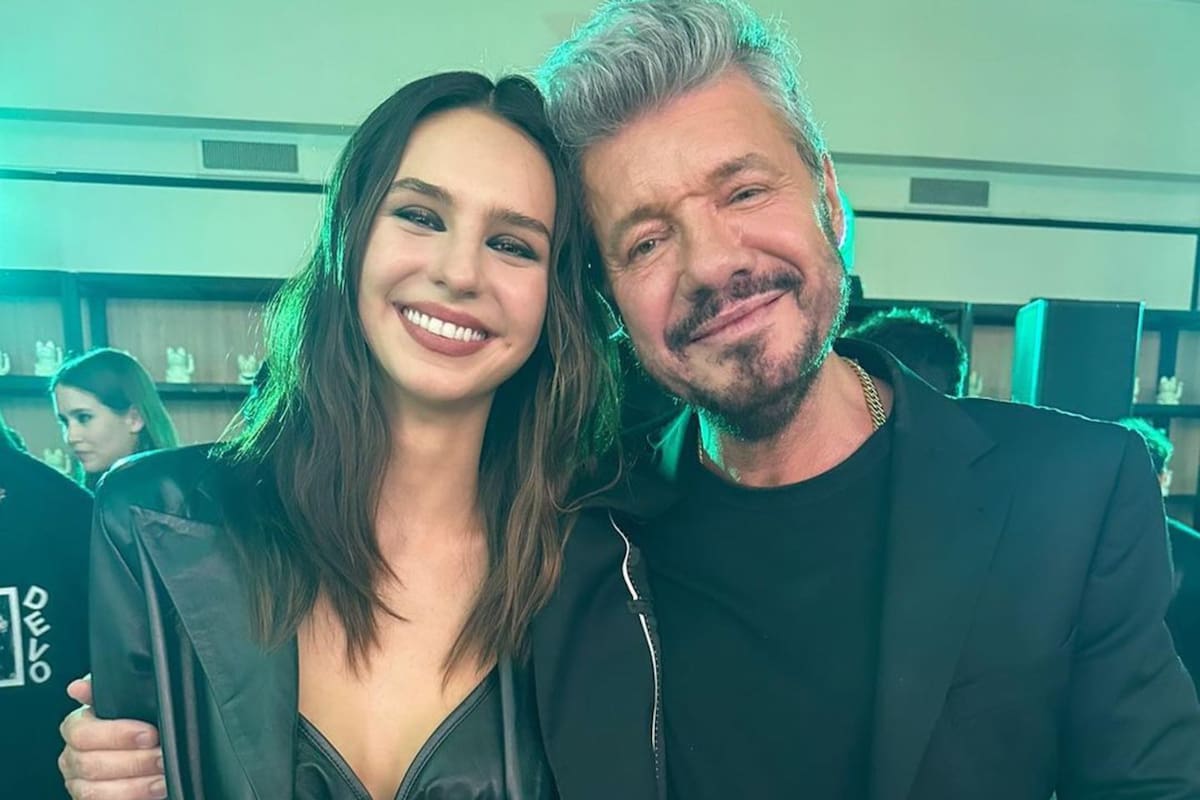 Juana Tinelli junto a Marcelo, en una de las fotos que compartió el conductor del Bailando 2023