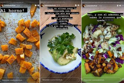 Juana Viale comparte su frenesí culinario en sus redes sociales: recetas variadas y saludables