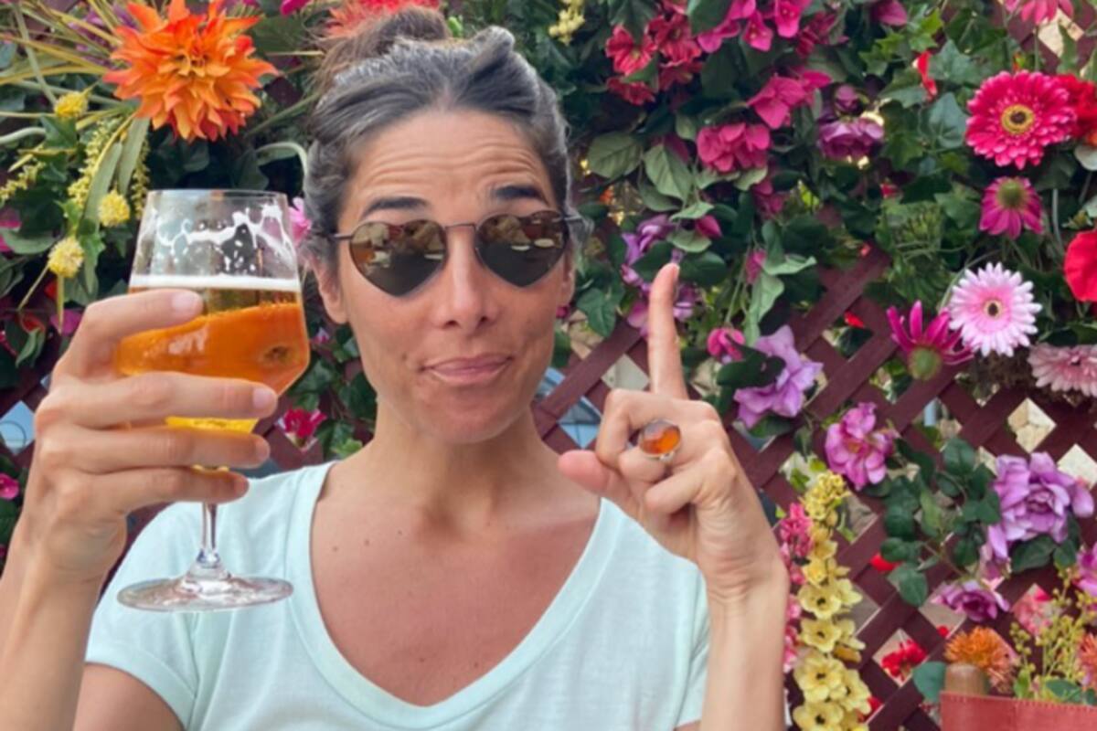 Juana Viale, en una jornada de relax