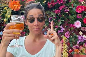 Juana Viale, en una jornada de relax