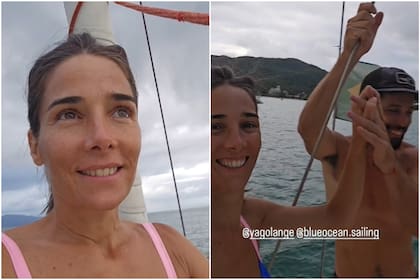 Juana Viale está de vacaciones con su novio Yago en Brasil. Viajó hasta allá en velero