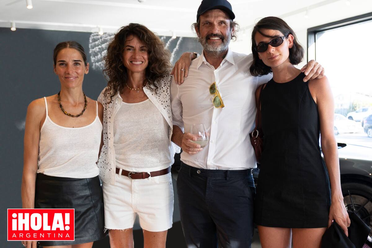 Juana Viale, Florencia Raggi, Federico Álvarez Castillo y su hija Luna