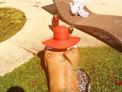 Juana Viale mostró sus tatuajes en Instagram