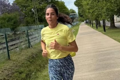 Juana Viale retomó la actividad física