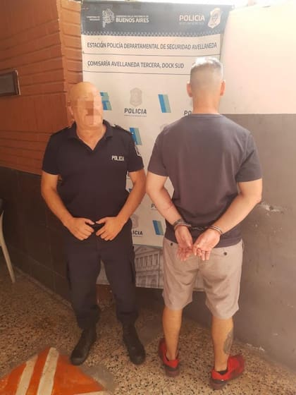Juanchi Suplina, jefe de la barra brava de Dock Sud, detenido