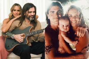 Juanes y Karen Martínez cuando le dieron la bienvenida a Luna, hoy toda una joven influencer de 18 años