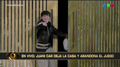 Juanicar decidió abandonar la competencia para acompañar a su mamá (Captura: Telefe)