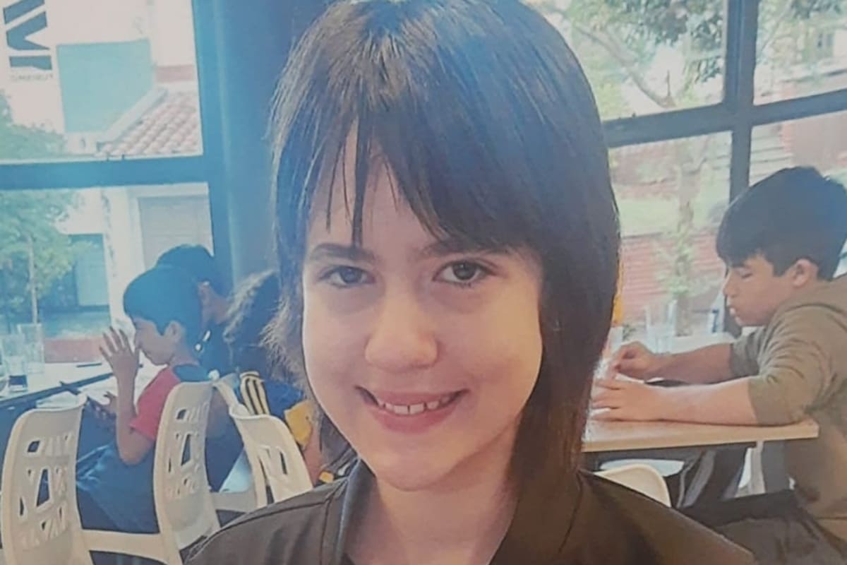 Juanita Milagros Sirimarco Díaz en Posadas el 7 de octubre en su cumpleaños número 13