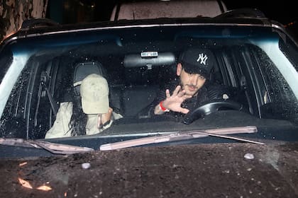 Juanita Tinelli estuvo acompañada por un amigo al ir a ver la obra Sex