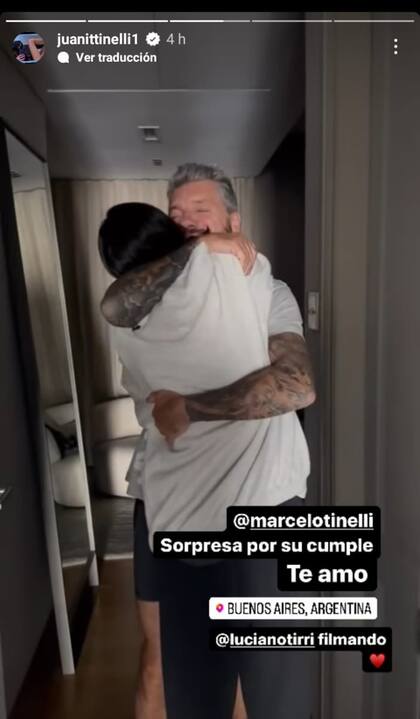 Juanita Tinelli sorprendió a su famoso papá, días antes de su cumpleaños número 63