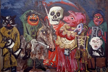 Juanito Laguna es un personaje de ficción creado por Antonio Berni. Aquí, la obra Los carnavales de Juanito Laguna.