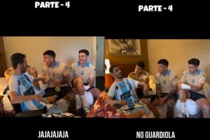Juanito tuvo una divertida charla con Palacios, Fernández y Álvarez (Foto: Captura de video / Instagram @messias305miami)