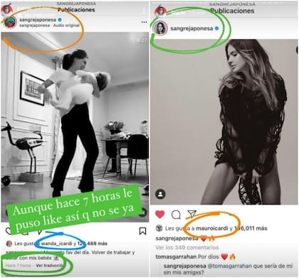 Juariu hizo un seguimiento de los posteos de Suárez (Foto: Capturas Instagram/@juariu)