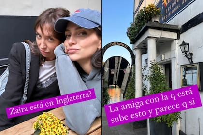 Juariu se percató que Zaira Nara se encontraba por Londres