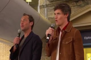 Jude Law y Eddie Redmayne sorprendieron a los fans de Harry Potter