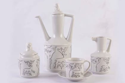Juego de café de Porcelanas Magdalena.