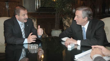 Juez, en uno de sus encuentros con Kirchner