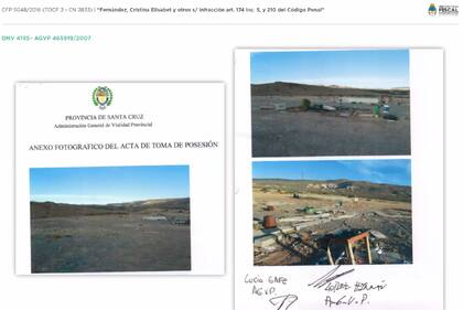 Las obras abandonadas que exhibió el fiscal Luciani como medida de prueba
