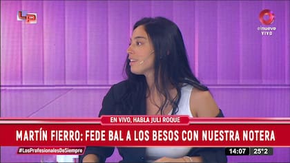 Juli Roque es la actual notera del programa Los Profesionales de siempre y cuenta con 13 mil seguidores en Instagram