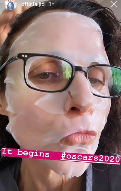Julia Louis-Dreyfus preparó su piel para la gran noche