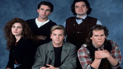 Julia Roberts, Kiefer Sutherland, Kevin Bacon, William Baldwin y Oliver Platt, protagonistas de Línea mortal