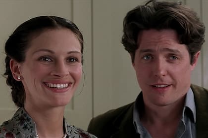 Julia Roberts y Hugh Grant en Nothing Hill, 1999