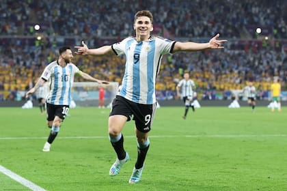 Julián Álvarez, una de las figuras de la Argentina durante la campaña del título en Qatar 2022
