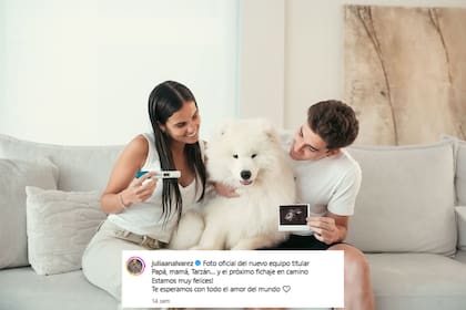Julián Álvarez y Emilia Ferrero están en la dulce espera de su primer hijo (Foto: Instagram @juliaanalvarez)