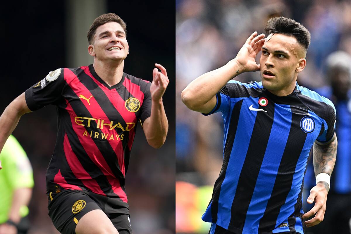 Julián Álvarez y Lautaro Martínez, presencia argentina en el Manchester City vs. Inter que definirá la Champions League en Estambul.